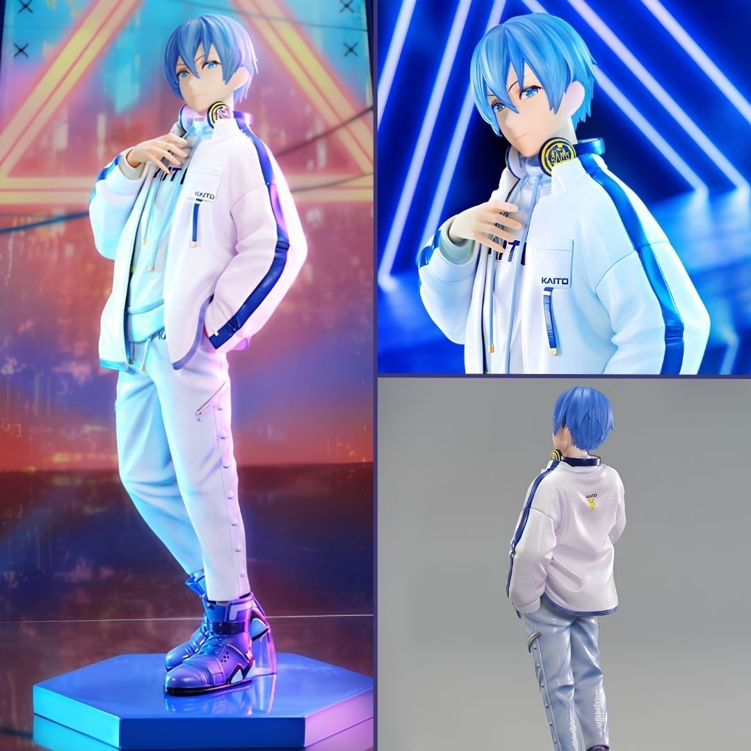 mecchaJP's tweet photo. Kaito fans, assemble! 💙 Would you spend a day with him? 
Vocaloid Piapro Characters 🎵 Figure Kaito 1/7 Scale 🎵 Available on meccha-japan at the link below!
🛑https://t.co/613u8cpO5h 

#Kaito #Vocaloid #HatsuneMiku https://t.co/oE3oKAbpgQ