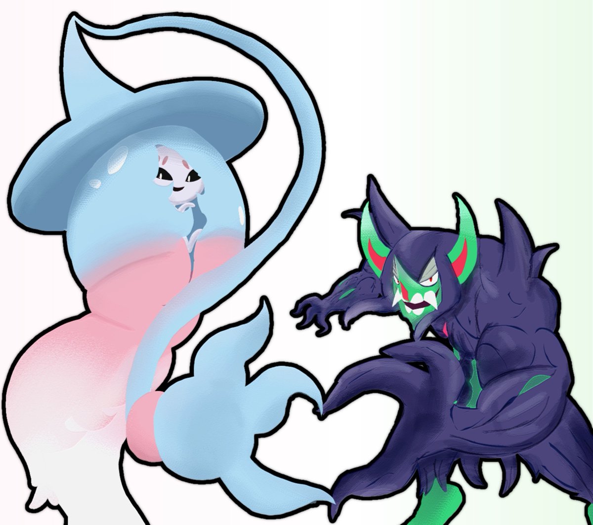 Carnyxl's tweet photo. Hatterene and Grimmsnarl! https://t.co/aW07xuXtpo
