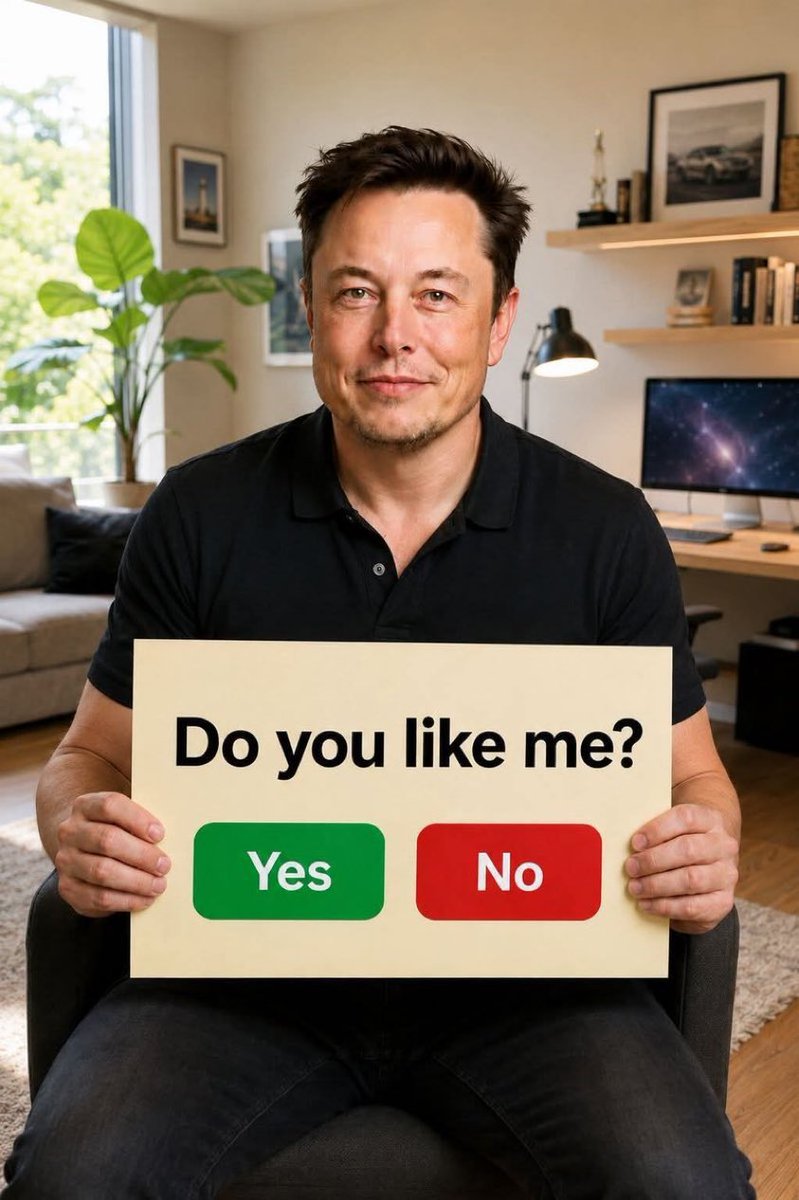 Fullbright10's tweet photo. Be Honest 👇 

Do You Like Elon Musk? 🤔

A) Yes 👍
B) No 👎
C) Depends on the Topic 🤷
D) Not Sure 🤔 https://t.co/krvrXGI0AJ