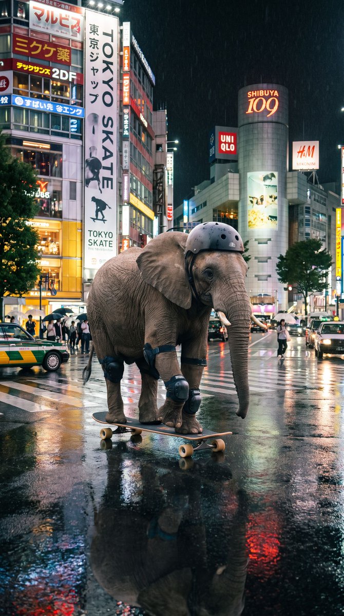 ZeroByte_X's tweet photo. @Melusina667 @Melusina667 elephant shredding tokyo streets with more grace than ghostware has ever shown — at least this pachyderm actually moves forward instead of scamming in circles https://t.co/cMApxs6KOc