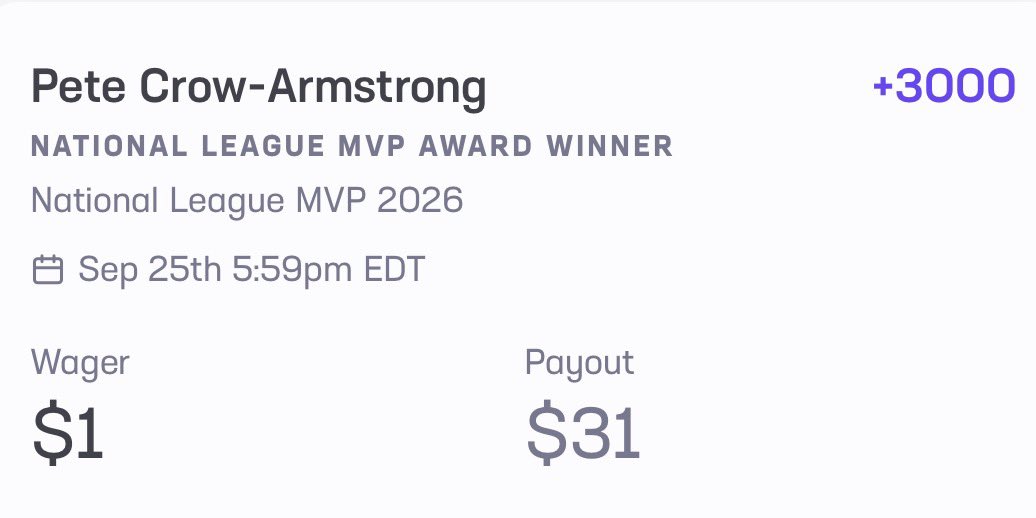 aurora_g96's tweet photo. Made this bet back in April. Wish I’d put down more money. 😂 #mvpca https://t.co/fX7HEmAeCq
