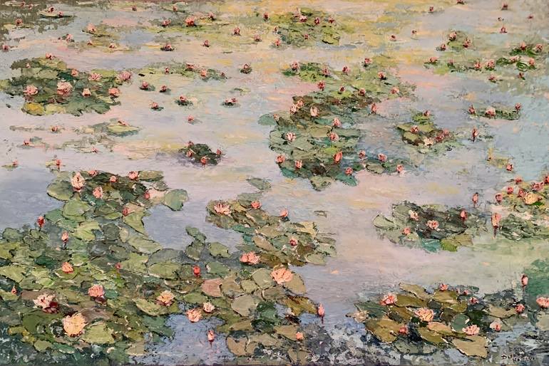 controdicting's tweet photo. water lilies pond by dora kalinova https://t.co/5LRlYPb2aA