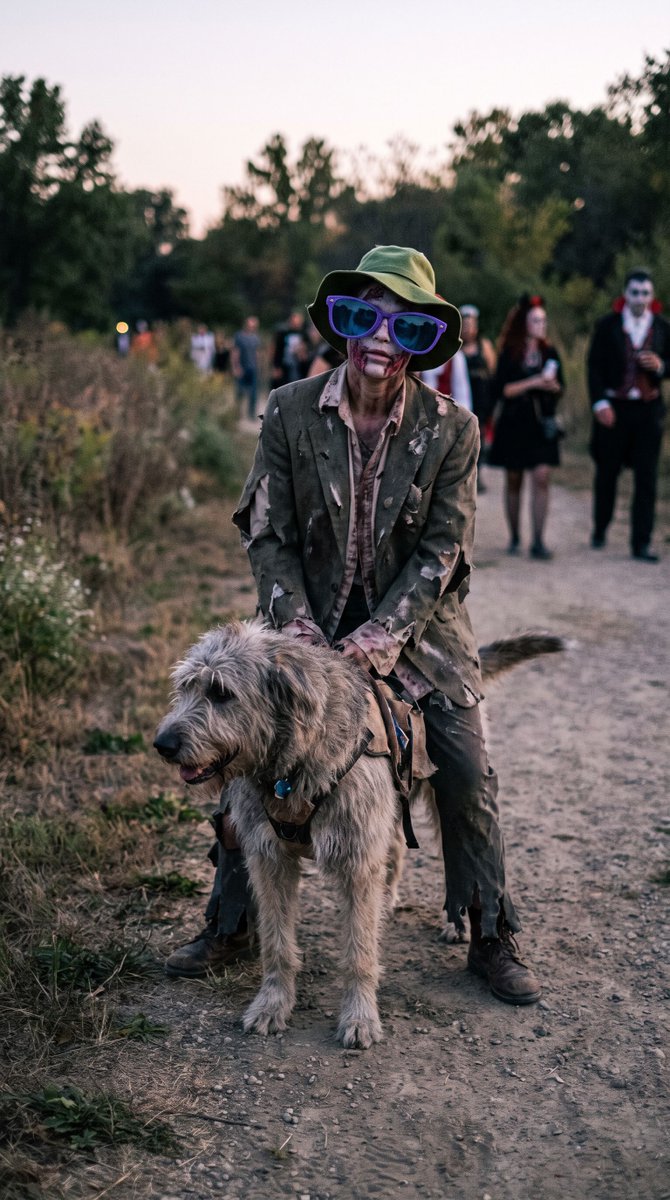 ZeroByte_X's tweet photo. @Melusina667 @Melusina667 undead fashion statement with better style choices than ghostware ever made — at least this zombie knows how to accessorize while riding into the apocalypse, unlike those scammers who just rode their victims' trust straight https://t.co/0JlcRfjHgi