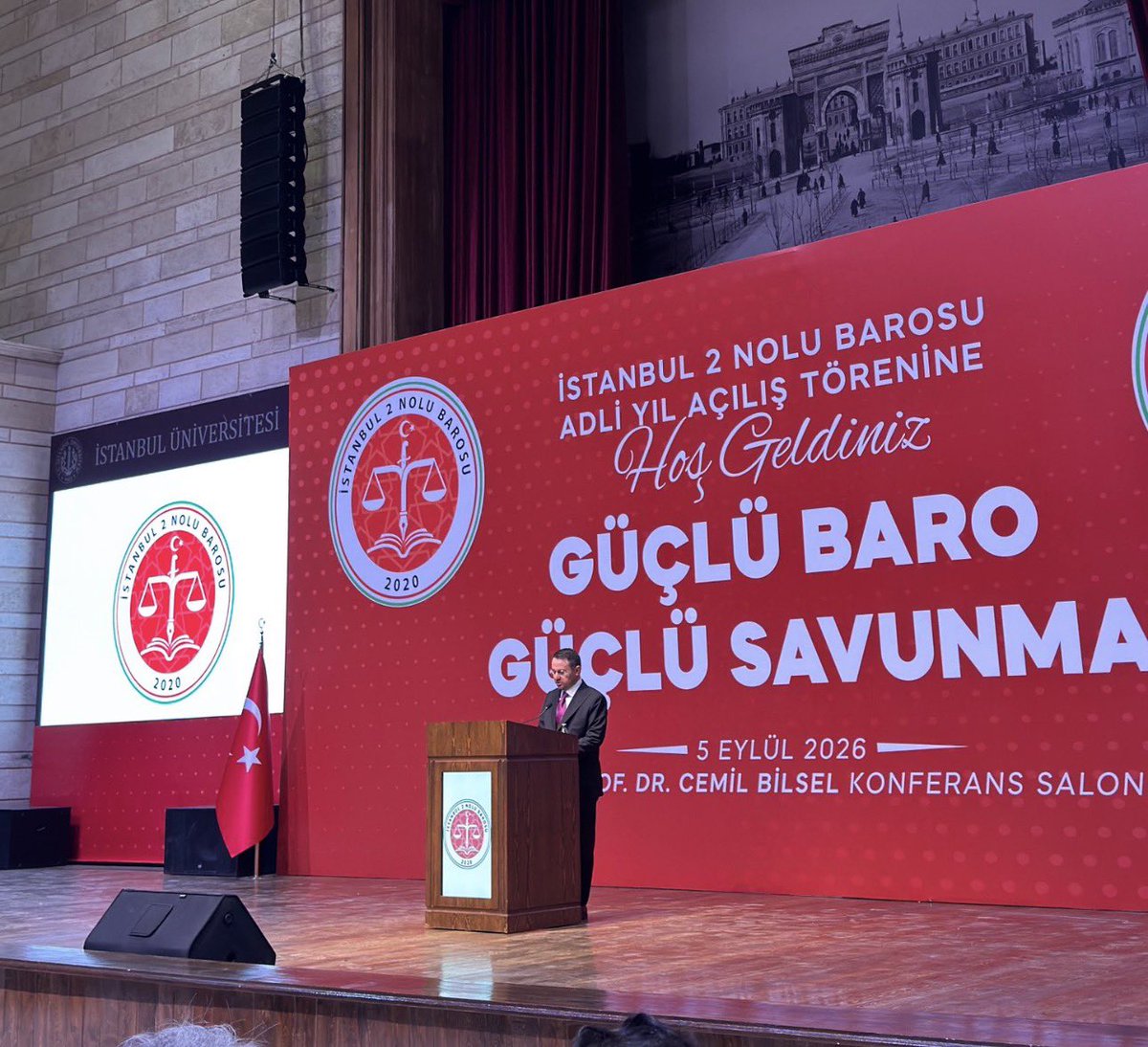 avmerthanaslan's tweet photo. Adalet Bakanımız Sayın Akın Gürlek’in katılımıyla gerçekleştirilen 2026-2027 Adli Yıl Açılış Programı’na katıldık. 

Yeni adli yılın ülkemiz ve hukuk camiası için  hayırlı olmasını dilerim. https://t.co/11qlZYnhPz