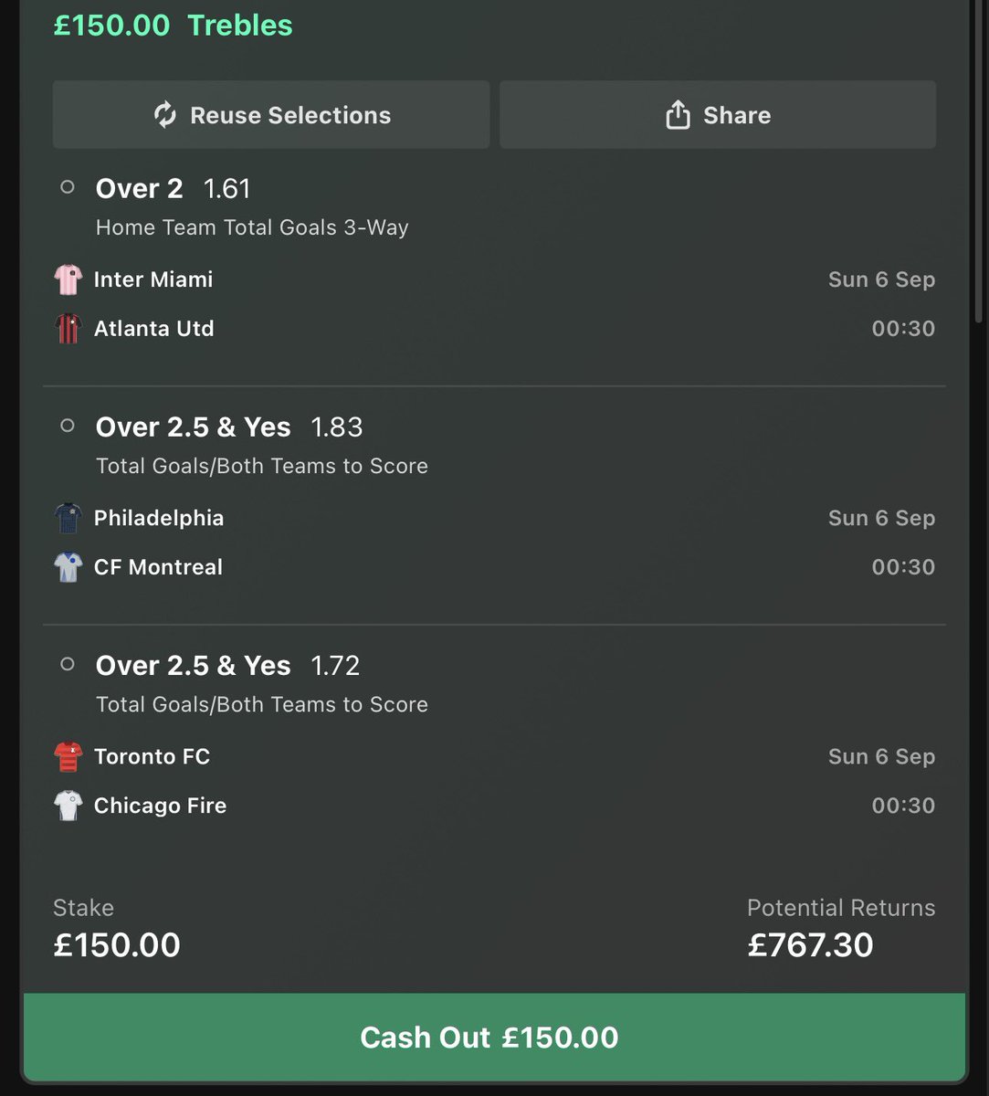 rit3489's tweet photo. Messi + goals across the East, £150 → £767, Ride it or stay quiet
#MLS #Messi #InterMiami #TorontoFC #ChicagoFire #CFMontreal https://t.co/cmNkM3z2HL