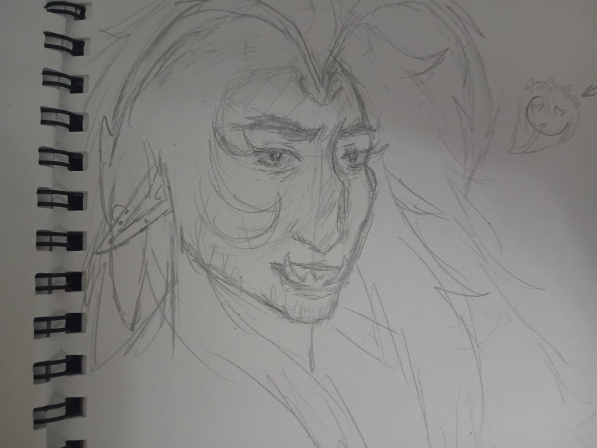 Venuscried_1's tweet photo. Facial anatomy practice 💗 (Aka an excuse to draw Dilcu Varka n BSC :3) https://t.co/CAsURquOlU