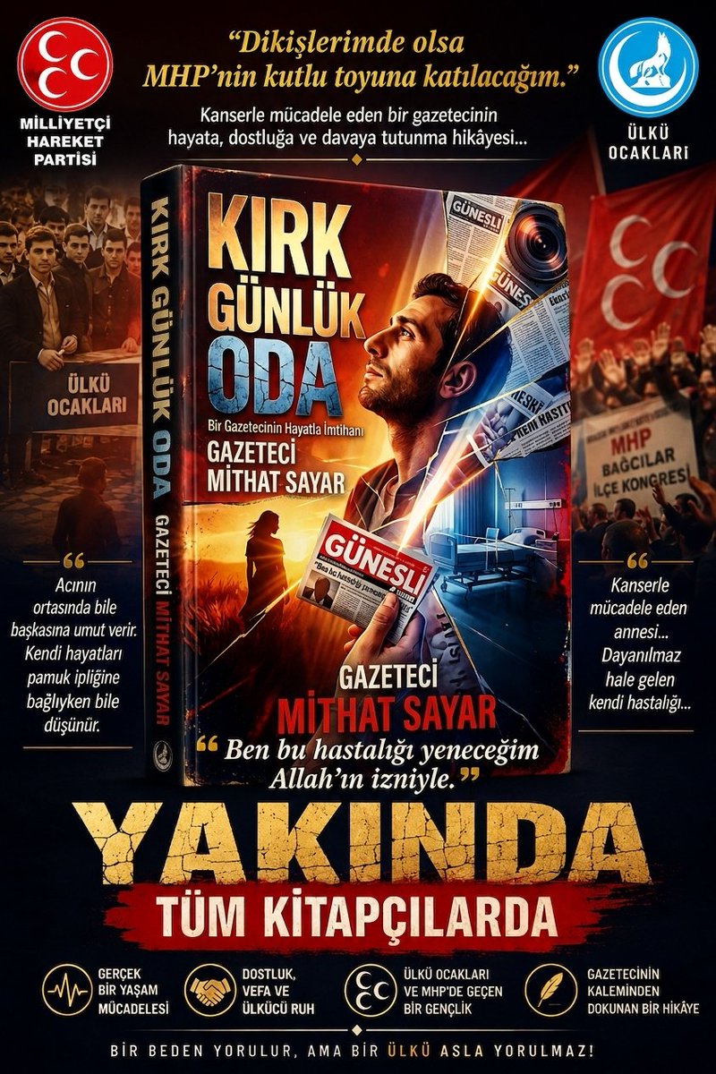 MithatSayar's tweet photo. Kanser ile mücadelemi anlattığım  Otobiyografi Kurmaca  (Kırk Günlük Oda) kitabımın yazımı bitti çok şükür 🤲

Yeniden okuma, mizanpaj, tasarım yasal prosedürleri sonrası basılarak okuyucu ile buluşacak inşallah 🤲 https://t.co/6IaHWfHiFv