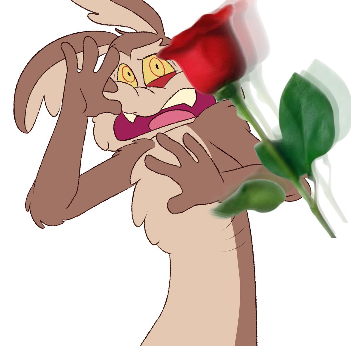 chocokrispi777's tweet photo. Collab art @LiziEzil 

 #roadrunner #wileroad #wilerunner #looneytunes  #coyotevsacme #wileecoyote #roadrunner https://t.co/QLfo0wQcLs