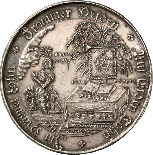 Aix_Monasterium's tweet photo. Am 6. September 1634 erlitt in der Schlacht bei Nördlingen der Heilbronner Bund unter Bernhard von Sachsen-Weimar und Gustaf Graf Horn eine einschneidende Niederlage im Dreißigjährigen Krieg. #numismatic #OnThisDay #Numismatik #coins #Münzen https://t.co/ORMwfZsRdd