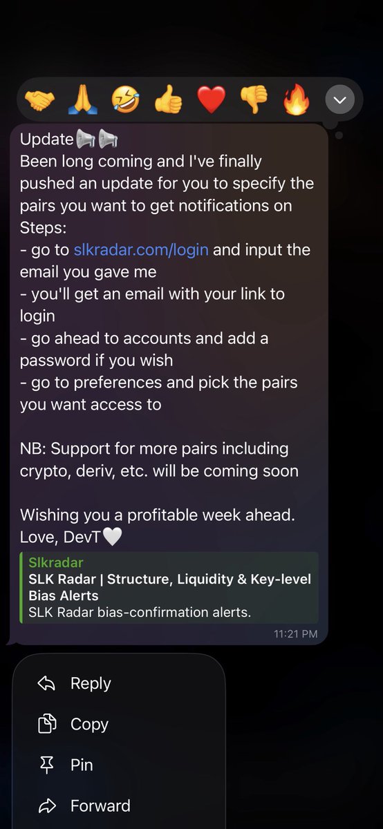 orowoletimothyy's tweet photo. Pushed an update so users can now specify the pairs they want notifications for
Getting closer to launch. https://t.co/lPbSpMAUkD