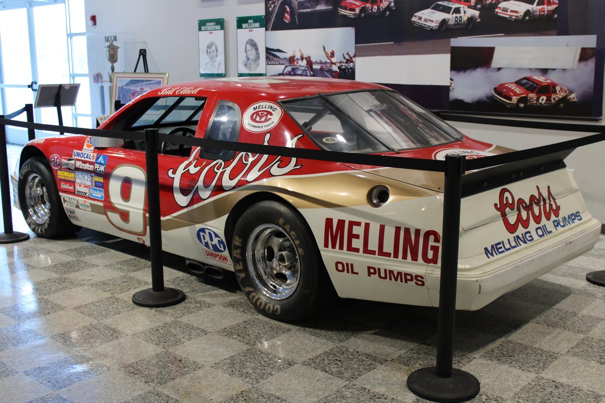 STaranto92's tweet photo. A car that needs little to no introduction: Bill Elliott's 1985 Southern 500 car that famously earned him the Winston Million, on display at the Darlington Raceway Museum. https://t.co/v5OF8OI5ux