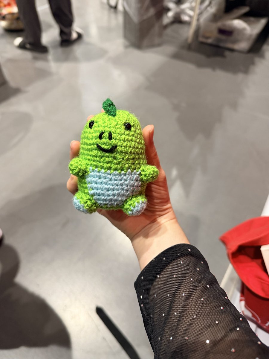 PWFiberarts's tweet photo. I am doing a toy drop for Anime San Diego 2026 today this chubzilla is one of the toys that i will be dropping at the event . #lootdrop #toydrop #critterdrop #AnimeSanDiego2026 #artdrop https://t.co/c0aiyG2Vja
