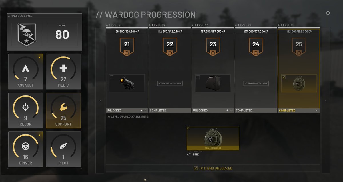 PirateSoftware's tweet photo. Been playing a ton of @WARDOGS this week and can't wait for the launch on the 10th. It's like playing BF6 and Foxhole at the same time. 

The playtest ends tomorrow morning but I managed to hit level 80 during this. Love Support, Medic, and Driver atm. Shit at pilot though. https://t.co/YidCHSbYeQ