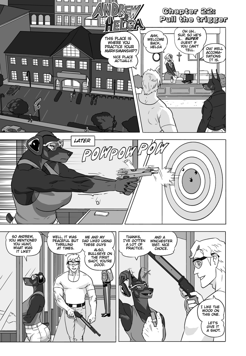 NX_WildKongo's tweet photo. Andrew &amp; Helga chapter 22:
Pull the trigger (1/10)
(All 36 pages in the replies) https://t.co/Rh4xdn6N4b