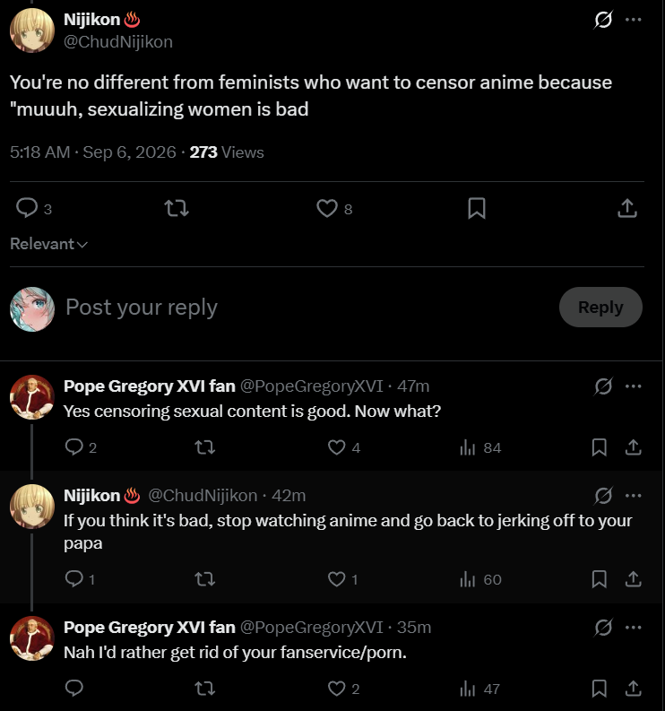 ludywig1's tweet photo. unpopular opinion, christcuck weebs who often bitch about muh censorship must be publicly executed, by crucifixion to be exact. https://t.co/vRbzNV4YWX
