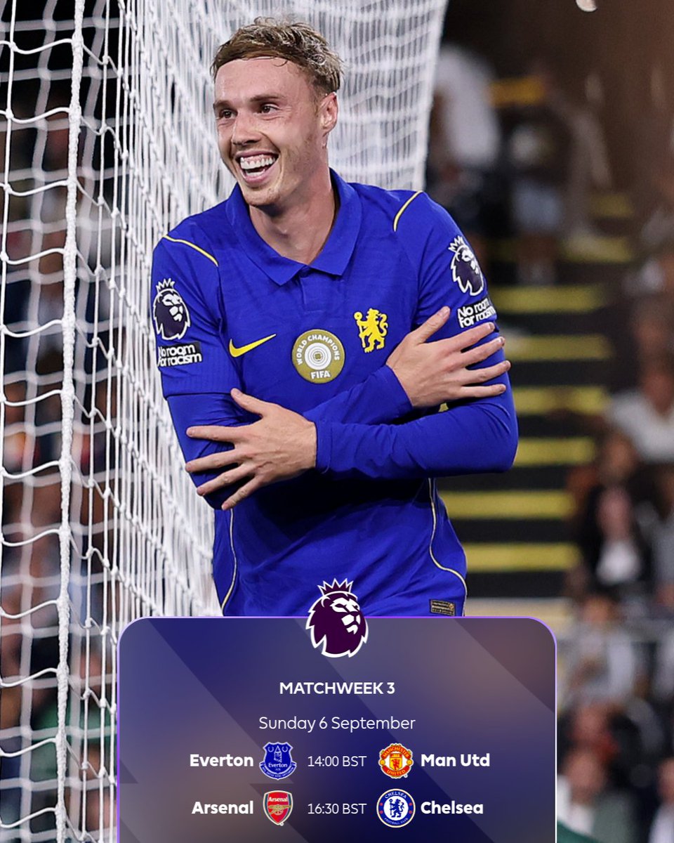 premierleague's tweet photo. Sunday's double header ✌️ https://t.co/c0b2ibBMUH