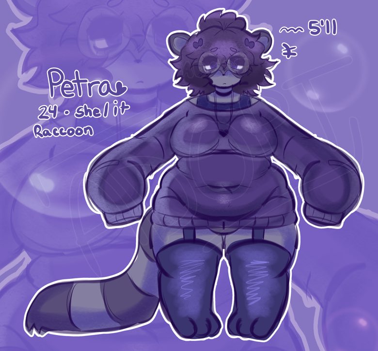 silvyscug's tweet photo. adoptable oc alert !! petra the raccoon <3
she includes the full ref sheet and a png of the art of her ^.^ (repost)
SB: $32 (USD)
AB: $110 (USD)
auto buy: https://t.co/0zERFnQpbo
bid below!! https://t.co/QxraDkmWRp