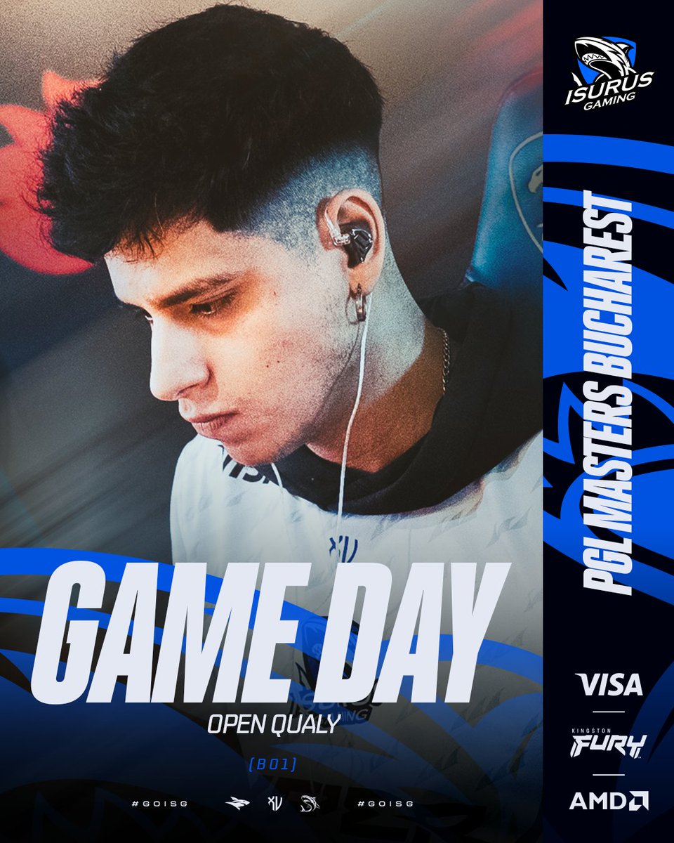 teamisurus's tweet photo. ¡DÍA DE QUALY! 🔥
Hoy comienza la segunda Open Qualy de la PGL Masters Bucharest 2026 y nos enfrentaremos en Bo1 a #LOSNINOS por nuestro primer partido del torneo.
No hay stream, pero les dejamos el link para que puedan seguir el torneo en comentarios. 💙
#GoISG 🦈 #BeTheShark https://t.co/I2qH7JlXTt