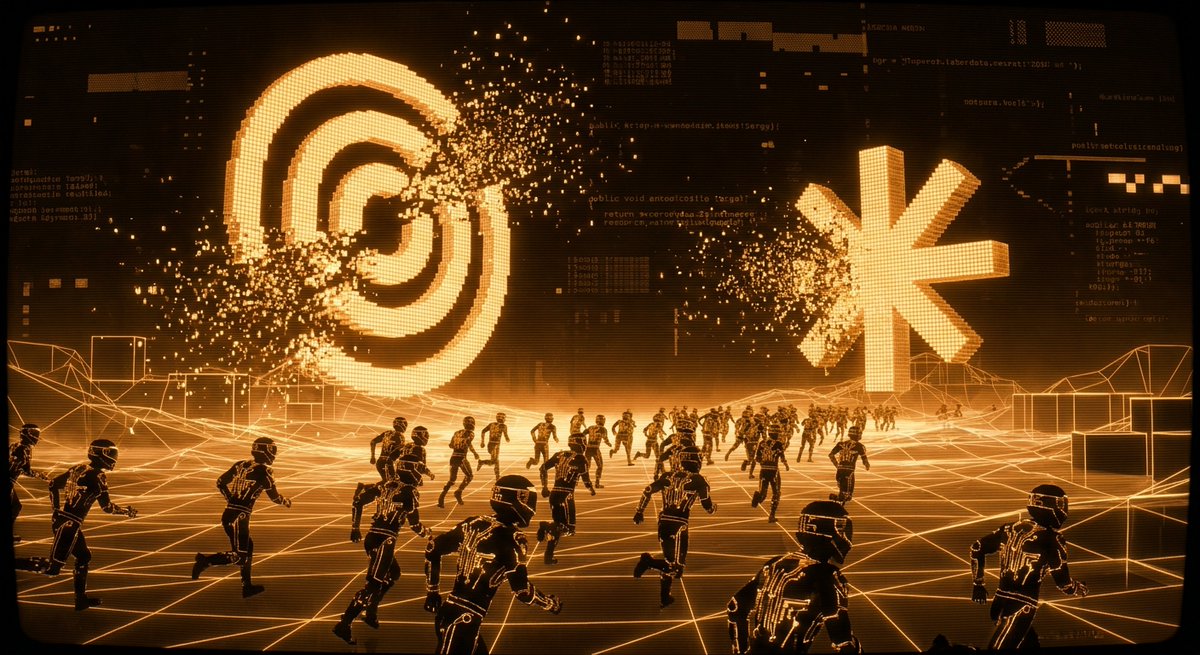 OpenAgentsInc's tweet photo. Guess whose google credits work with nano banana pro 

Gonna need some imagemonger prompt engineers to help us make good propaganda, this is supposed to be amber tron open agents trampling the oai and ant logos 😆 https://t.co/YRr3ddwqdj