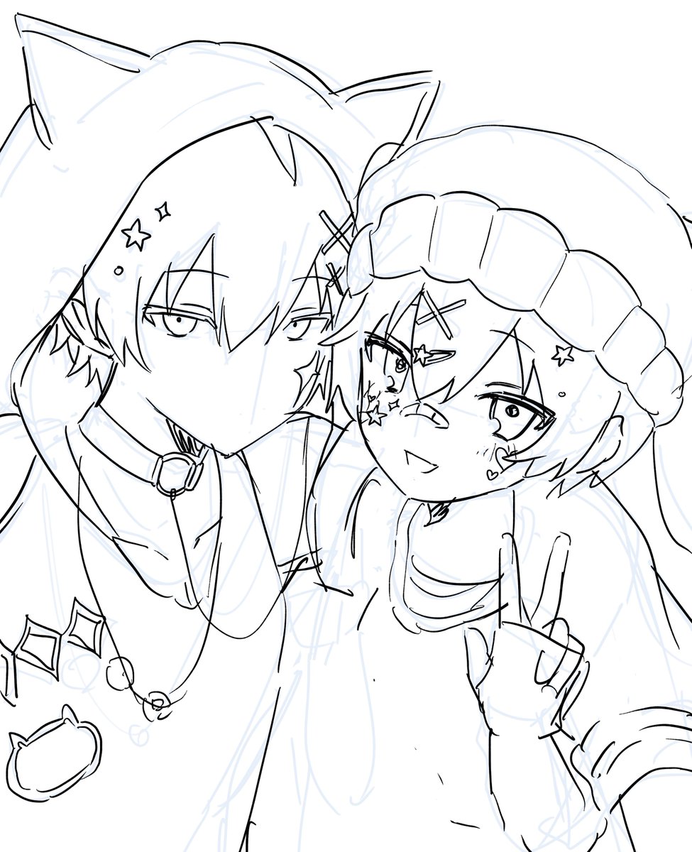 io_RNa's tweet photo. ここまで描いたところで家を出る準備をしないといけないため泣く泣く終了 https://t.co/GkzgGQMu7e