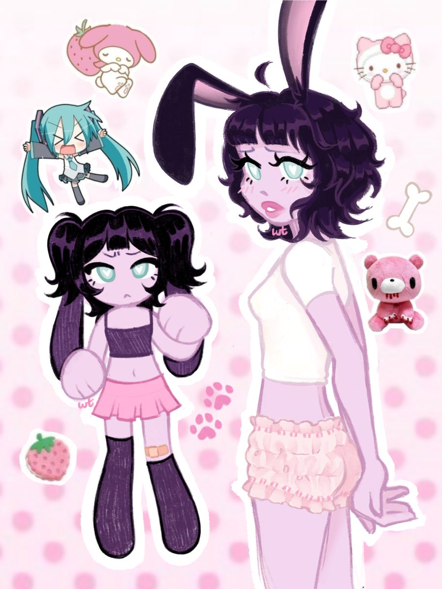bunnipawprints's tweet photo. hai guys drew myself as a bunny once again <3333 https://t.co/IodCyfa0wg