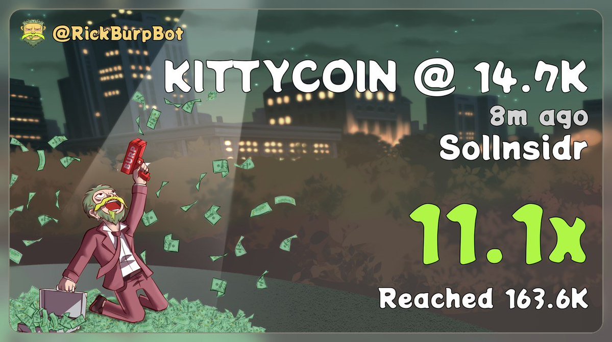 SolInsidr's tweet photo. Call Result 📊

$KITTYCOIN → 11X 🚀💰

Entry came early and moved clean 🖨️💸
TG positioning stayed ahead of the crowd 💎

CA>

0x290Fc6E35b88454FeDdfA6e3a20A90AA4EAa7bad https://t.co/M9Iz8GFRTT