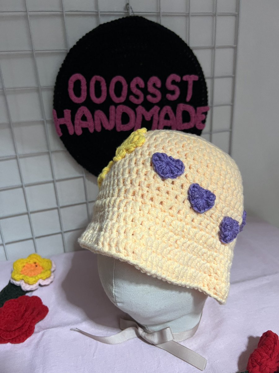 ooossst's tweet photo. OOOSSST HANDMADE CROCHET PRESENTS PLAVE COLLECTION Noah Bling Heart Bucket Hat
Sizes: 
Approx 
20-22 in/52-58cm around your head
Length: 7-10 in/18-26cm

Available 
PHP 465

#OOOSSST #Crochet #Handmade #Cute #Fashion #Hat #PLAVE #BucketHat #PLAVENoah

https://t.co/Vprm9QXgYS https://t.co/WseWQa2iUs