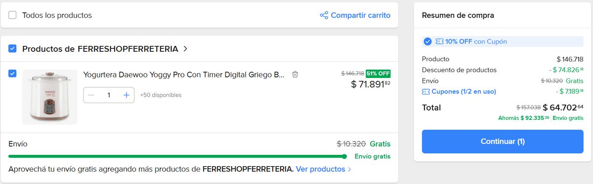 luaahorra's tweet photo. YOGURTERA DAEWOO A SÚPER PRECIO con el cupon de "CYBERELECTRO"💛RAPIDO que se agotaaa🔥🔥
Link acá: https://t.co/IF3b5FI8cA 🎫🐈‍⬛ https://t.co/eTt3ixCEy2