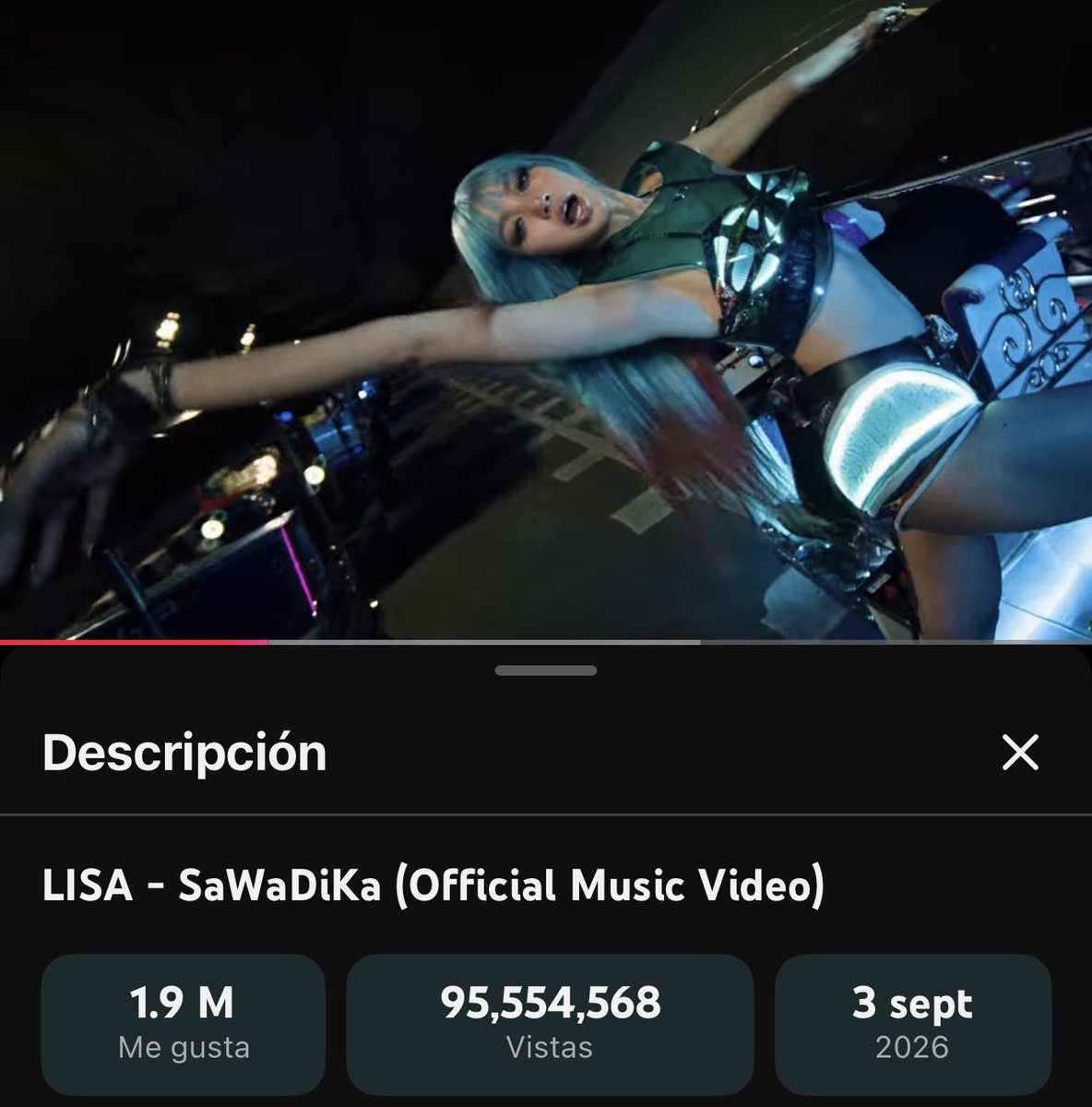 spiderjsoo's tweet photo. #SaWaDiKa casi llega a los 100M de views a dos días de su lanzamiento ❣️ https://t.co/eIgVxmqbLm