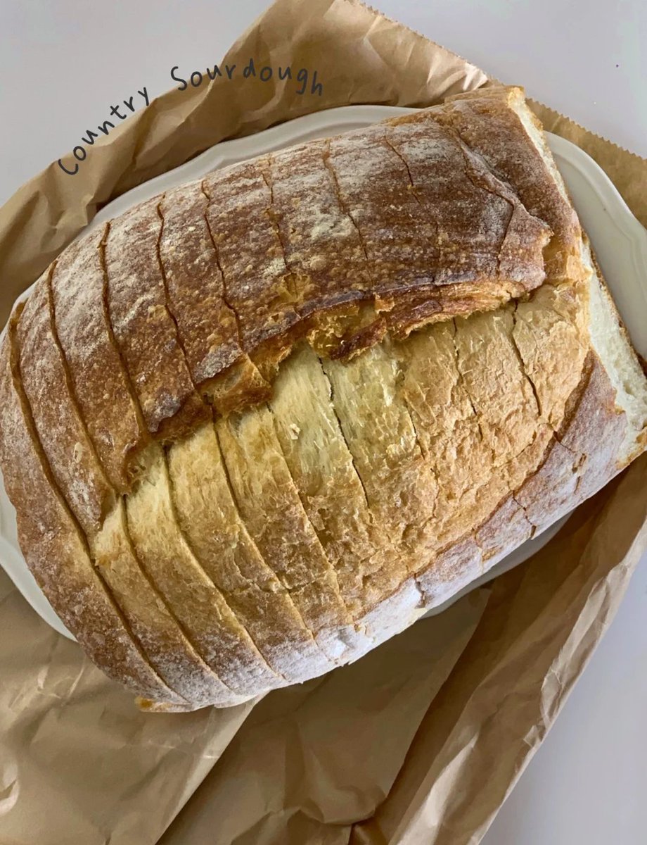 victoria442233's tweet photo. Just nailed my first sourdough loaf—crusty golden outside, soft airy inside, and that perfect tangy bite! Baking feels like magic https://t.co/tSdLs6Z2fJ