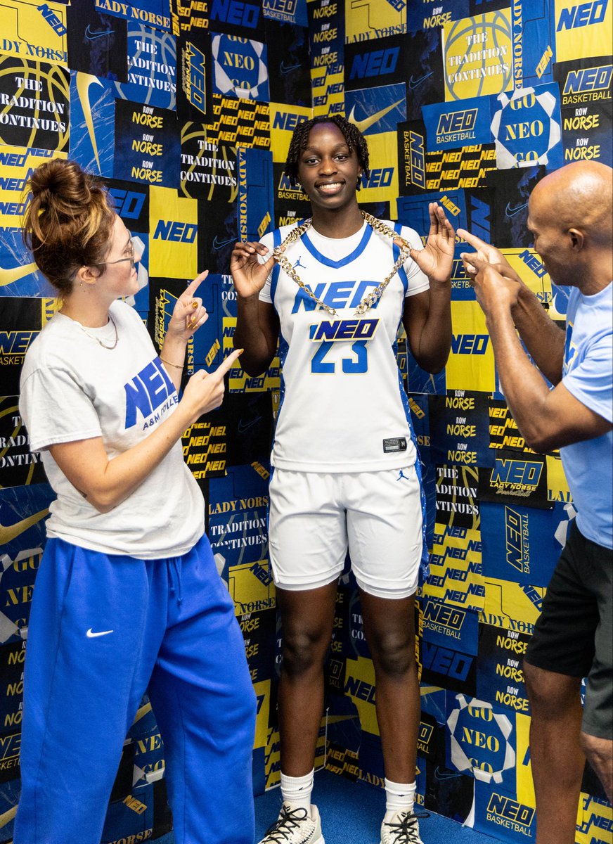 rosie_ony's tweet photo. Grateful for an amazing visit and offer from @NEO_WBBall! Thank you Coach Rowland and Coach Hall for welcoming me and my family and believing in me. Iβm excited about this opportunity and grateful for the time to make the best decision for my future. πππ #GoNorse #NotCommitted https://t.co/M9bVaSdkVh