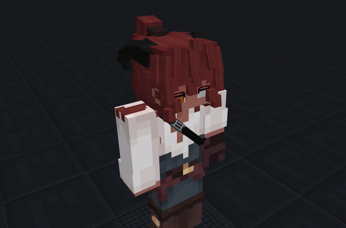 whatfrancooh_'s tweet photo. Fiz essa skin por puro tédio e acabei gostando de como está ficando... Porém o bloqueio criativo veio, então por gentileza guys, deem ideias do que fazer nessa skin, pls
#skins #minecraft #cpmmodel #modeloskins #smp #iniciante #ideias https://t.co/e17wnyyB8F