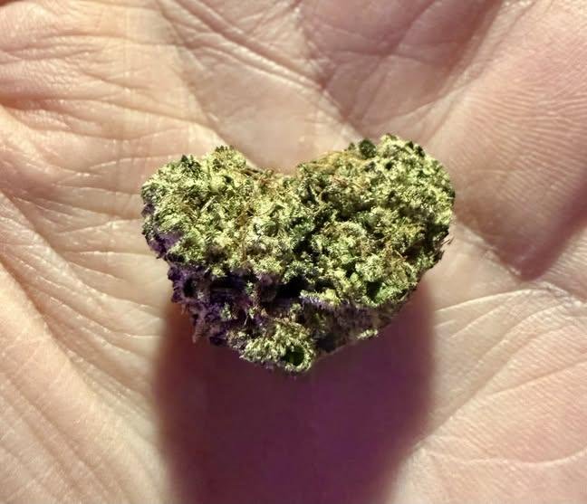 Sashaz04's tweet photo. Proud of us all for getting through another day and being here. Here’s a heart shaped weed nugget https://t.co/ZmaxUUeG9S
