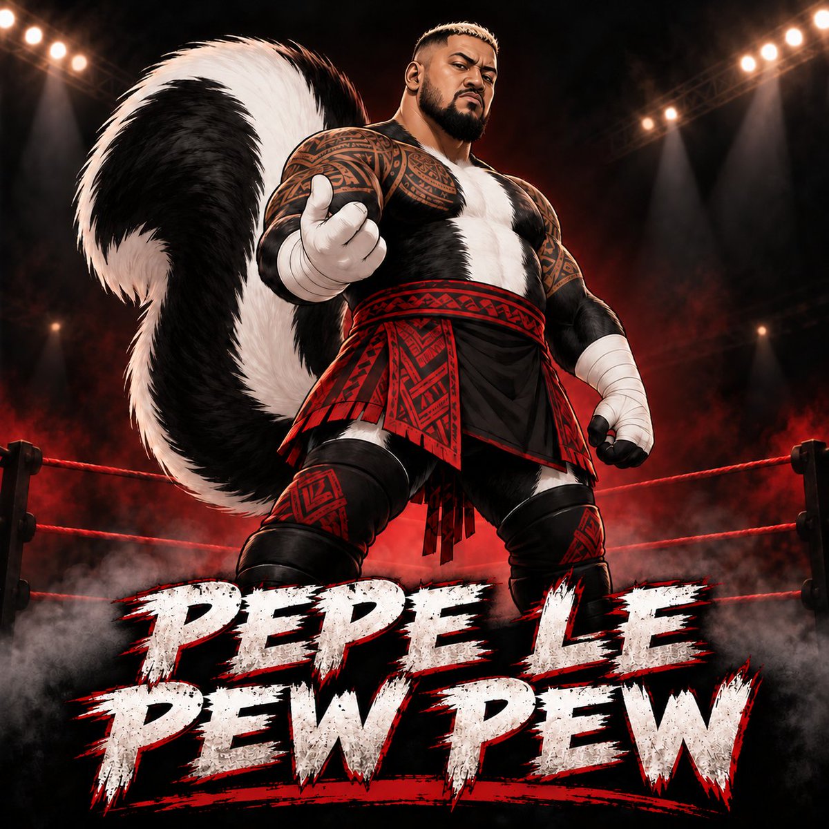 RobRivas76's tweet photo. Introducing Pepe Le Pew Pew ๐คฃ๐คฃ
@WWE @WWESoloSikoa #wwe #solosikoa #Pew #Pewpew #warningshot @WWEJEY_USO https://t.co/izMxRYCXTx
