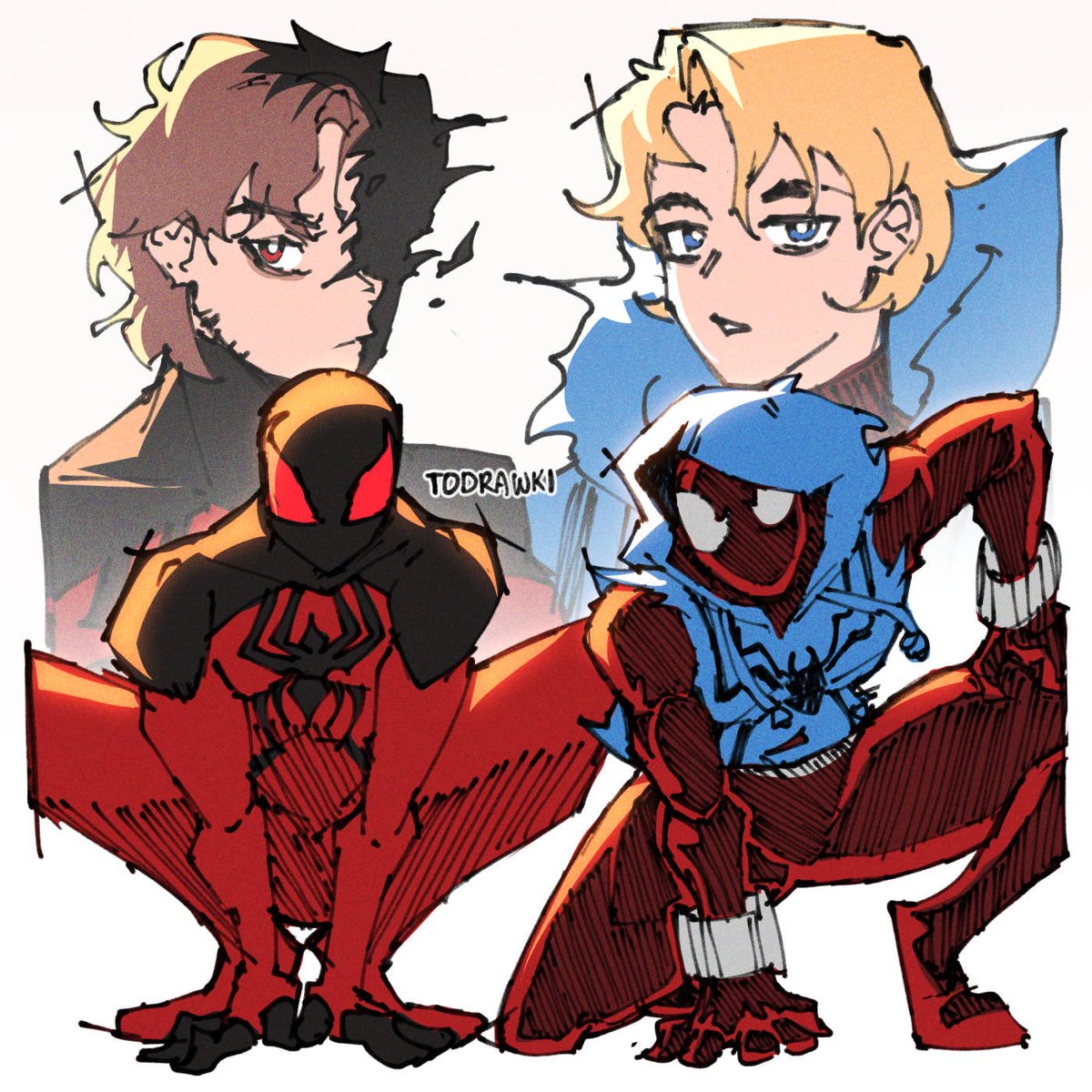 todrawki's tweet photo. drew more spiders (part two!)
#spiderman https://t.co/5zXbSVWMFI