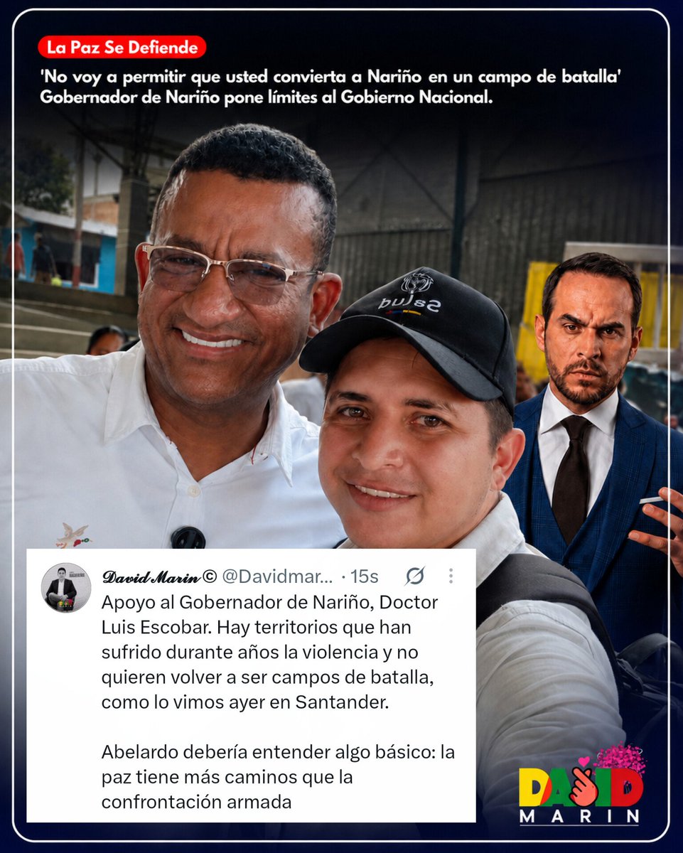 Davidmari_n's tweet photo. LA PAZ NO PUEDE CONVERTIRSE EN UN CAMPO DE BATALLA 🇨🇴

Antes que nada, pongamos sobre la mesa un dato que no podemos ignorar: 25 policías y militares han muerto en combate  en las últimas dos semanas y 340 heridos.

La paz se defiende construyendo caminos, no cerrándolos. ✊🇨🇴 https://t.co/ClBrDOcjk2