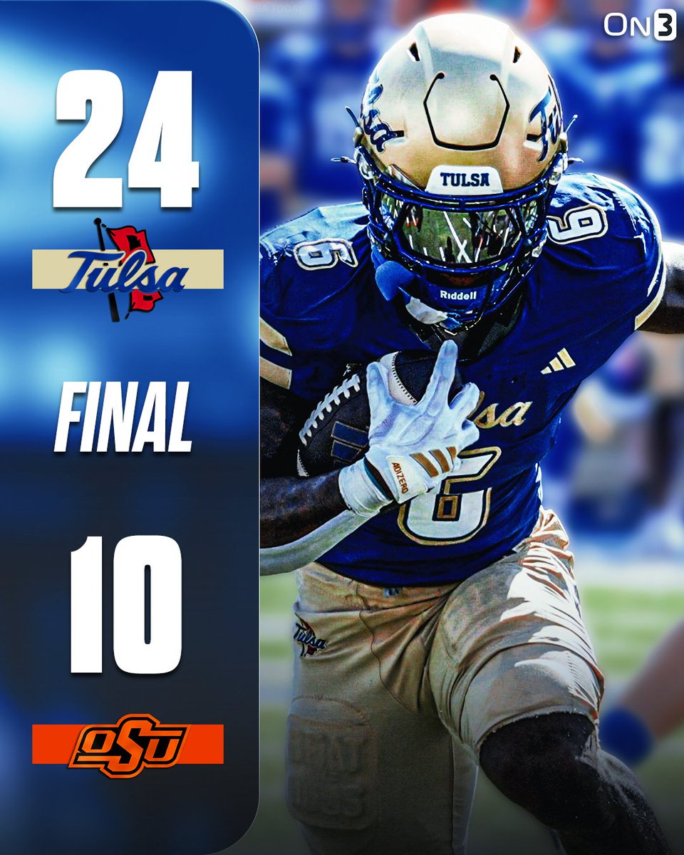 On3's tweet photo. Tulsa upsets Oklahoma State👀

https://t.co/EX50hAnedK https://t.co/rndytILLcX