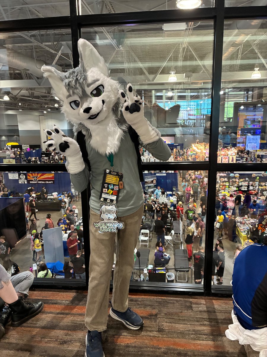 WolfgangLunar's tweet photo. More pictures of me and wifey at #TucsonComicCon #furry #furryfandom #furries #fursuit https://t.co/nWiyID8Vbi