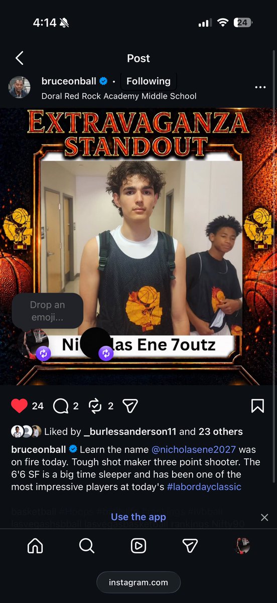 nicholasene2027's tweet photo. https://t.co/ZRA330PXo6
Got a standout player of the game today!  Shot a solid 60% percent at 3 from both games. College Coaches Dm Me📩 6’5 SG|PG|CG Statline:
Game 1 18pts 8rbs 6ast 2blks
Game 2 11 pts 4rbs 3asts 1blk
#collegecoaches #collegebasketball #basketballrecruiting https://t.co/4VpovSFrm7