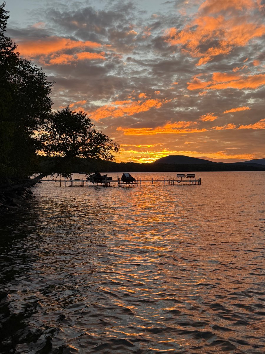EnzosDad's tweet photo. As the sun sets on The Summer of 2026, I couldn’t be more grateful for the Adventures, Memories and Pure Joy that my family had the privilege to experience here in the Mountains of Western Maine! 🏔️ 🌲 🦌 🐻 🫎 #Rangeley #SweetChickyPeach https://t.co/Q36vcEITom