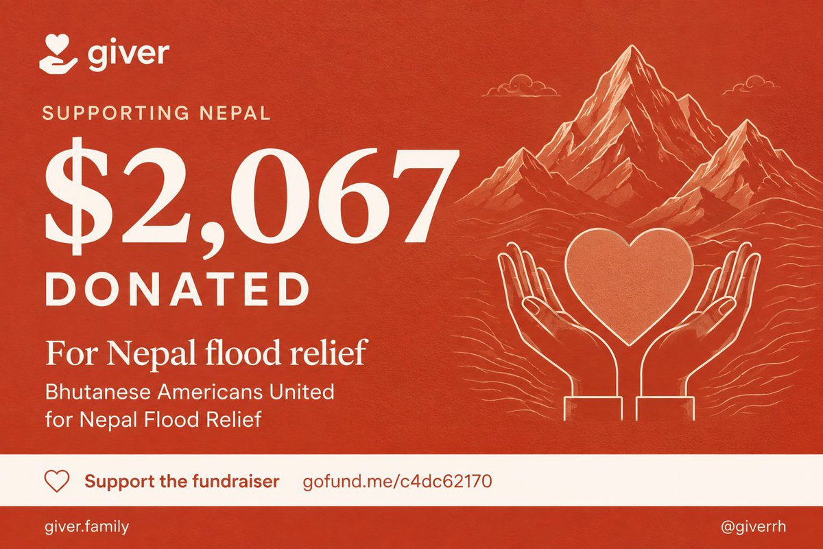 GiverRH's tweet photo. Fees are now being directed to Nepal Flood Relief. https://t.co/q8w0I73VR8