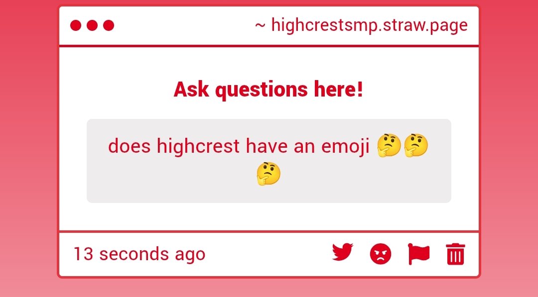HighcrestSMP's tweet photo. As far I know, i dont think we do! We CAN make one if wanted.. -โ๏ธ https://t.co/mlAysL6T9y