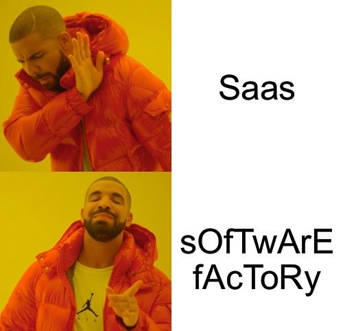 dopilled's tweet photo. Say it with me. 

EVEN IF IT’S SOFTWARE THAT MAKES NEW SOFTWARE, IT IS STILL SAAS/WORKFLOW, THERE IS NO POLISH OR CREATION AFTER. https://t.co/U7pYeFXFhB