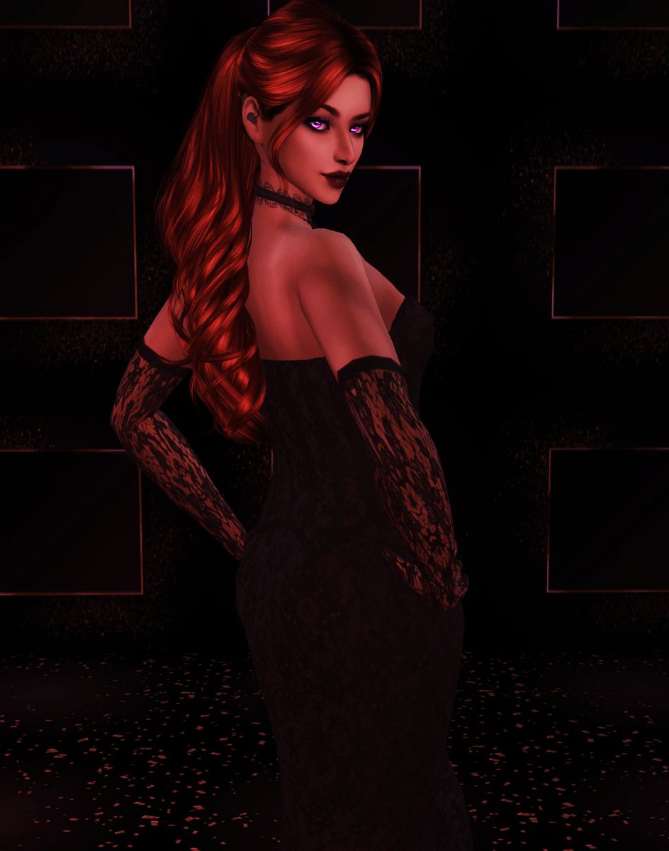 serenvesper's tweet photo. Amelia + black gown attire. https://t.co/XFnpJxy9nh