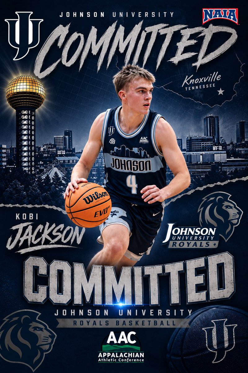 Kobijackson2027's tweet photo. 100% committed to Johnson University!! Thank you to my parents and my family for sacrificing so much over the years. Also, thank you to all of the coaches and trainers that have helped me get to where I am as a player and person. Lastly, thank you Coach Sharp and the Royals coaching staff for believing in me. I’m blessed to be able to play basketball at the next level. Let’s go!!! #goroyals @CoachSharp24 @JUBasketball @JohnsonRoyals