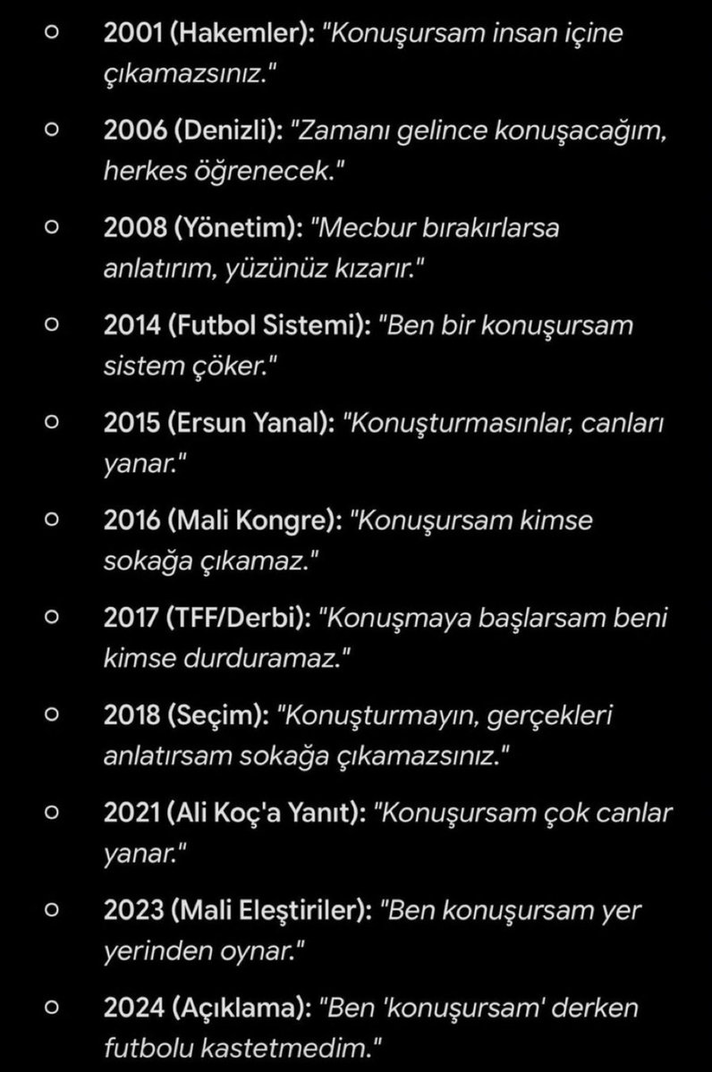 yazsakaybwvog's tweet photo. 🔥Fenerbahçe başkanı Aziz Yıldırım’ın 25 yıldır
 “beni konuşturmayın” diyip konuşmadığı konular.
Tam liste eksiksizdir. https://t.co/fv5cVrR4Vh