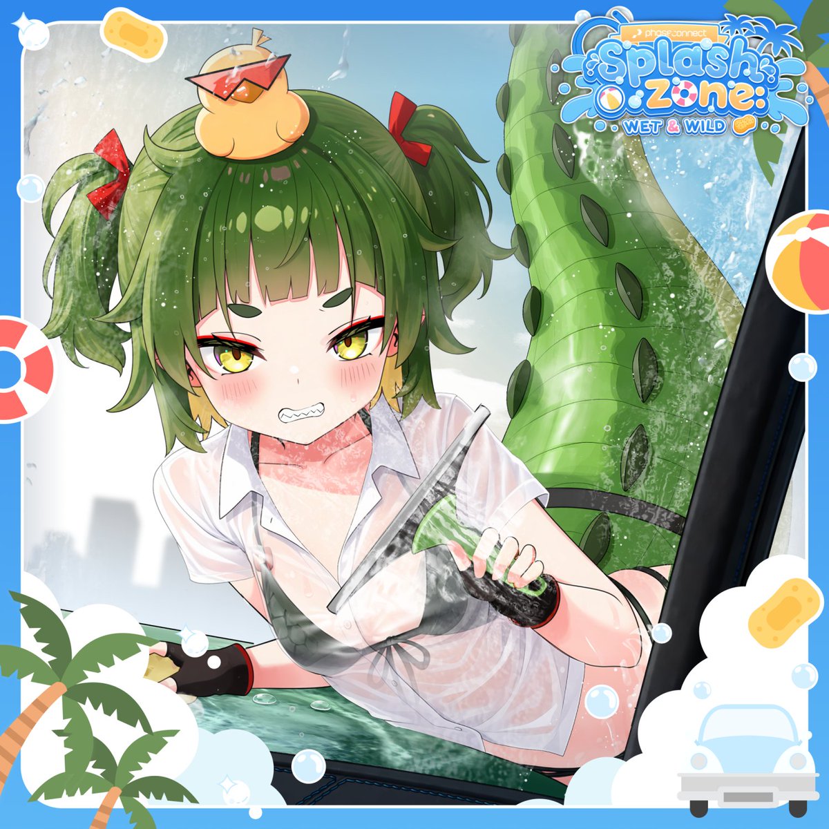 Nitya_Nil's tweet photo. NO!!! I WILL NOT USE MY TAIL AS A WIPER!!!💢
🐊#PCSplashZone https://t.co/Q6482GUGEs