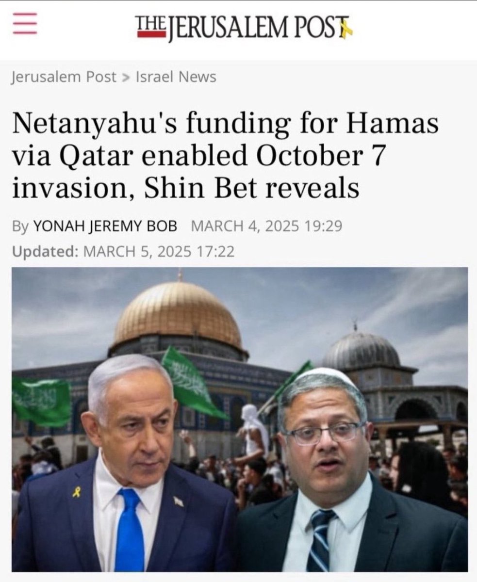 CharliePatrick's tweet photo. @GBC_Press @DeanBaker13 what about Israeli supporters of Hamas!? https://t.co/T9T0hDUcO8