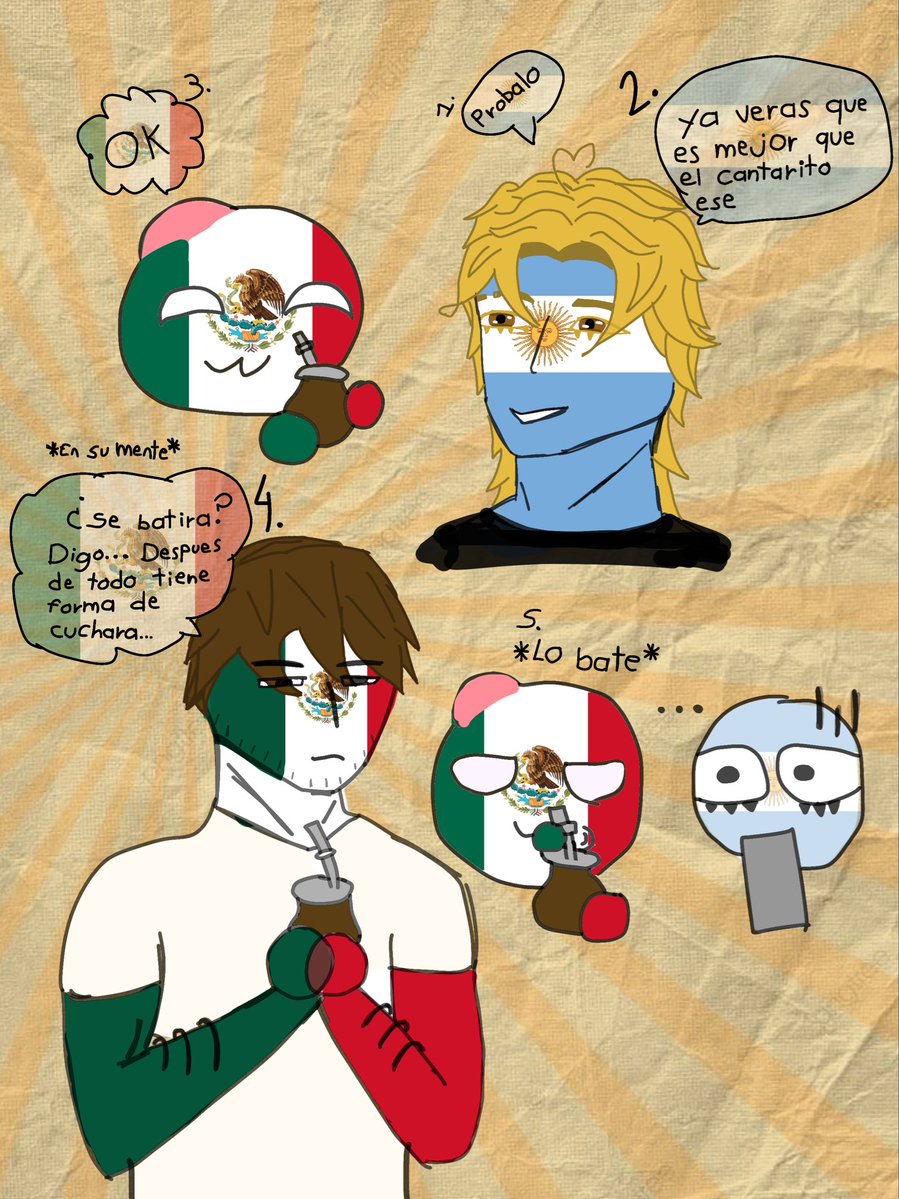 to4qe's tweet photo. Probando mate por primera vez 🥺
No supe que fondo ponerle así q puse uno de Pinterest
#mexarg #argmex #countryhumanmexico #countryhumanargentina #countryhuman #mate https://t.co/SW5UhcrXfl