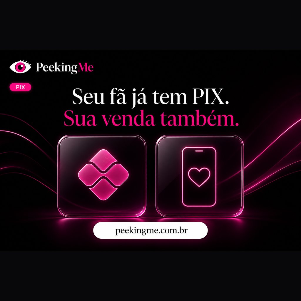peekingme's tweet photo. Seu fã já paga no PIX o almoço, o Uber, o café. Conteúdo também pode.

Na PeekingMe você vende direto e recebe no PIX. Site seu. Cadastro grátis.

Comece pelo endereço da bio.

#CriadoraDeConteudo #PIX #PeekingMe https://t.co/8qvYOeKHaW
